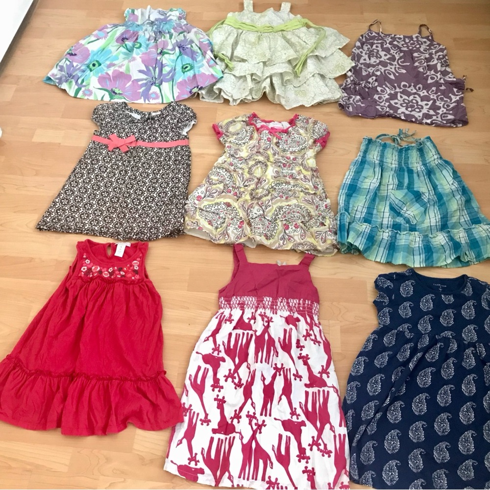Girls 3Tsummer Dresses lot 9 dresses)